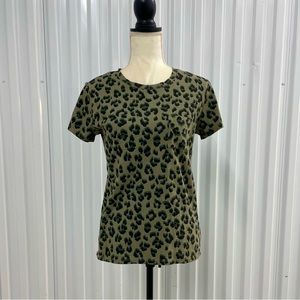 Lucky Brand cheetah print shirt w/ pocket